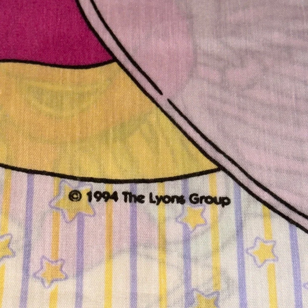 Vintage 1994 Bedtime with Barney Dinosaur Pillowcase Purple 90s Lyons Group Rare